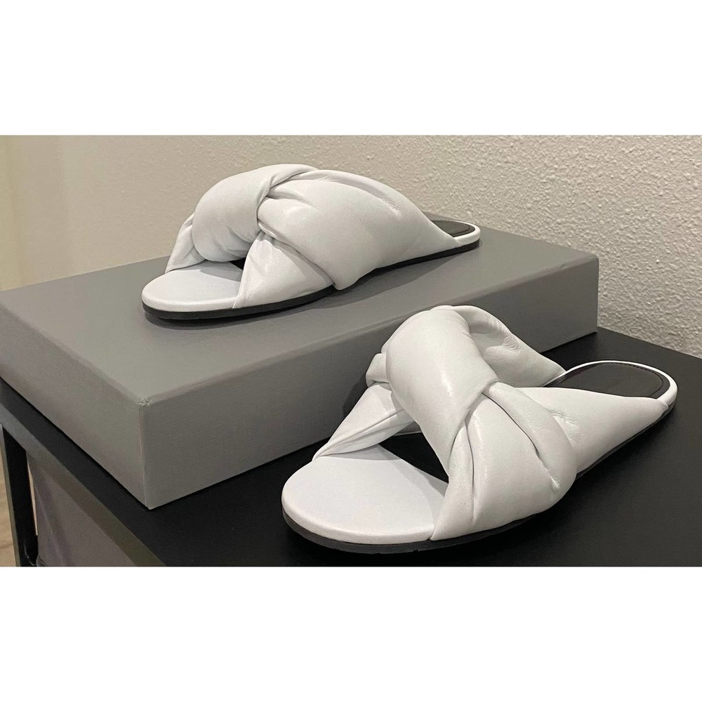 Balenciaga Drapy Sandal Optical White SIZE 6 - Picture 2 of 6